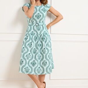 Talbots Poplin Midi Dress
